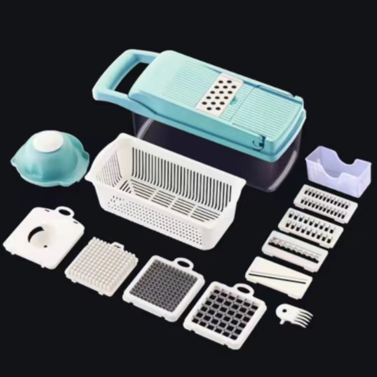 Vegetable Chopper Kitchen – Manual Food Cutter with Multi Blade Slicer for Vegetables, Fruits & Meal Preparation