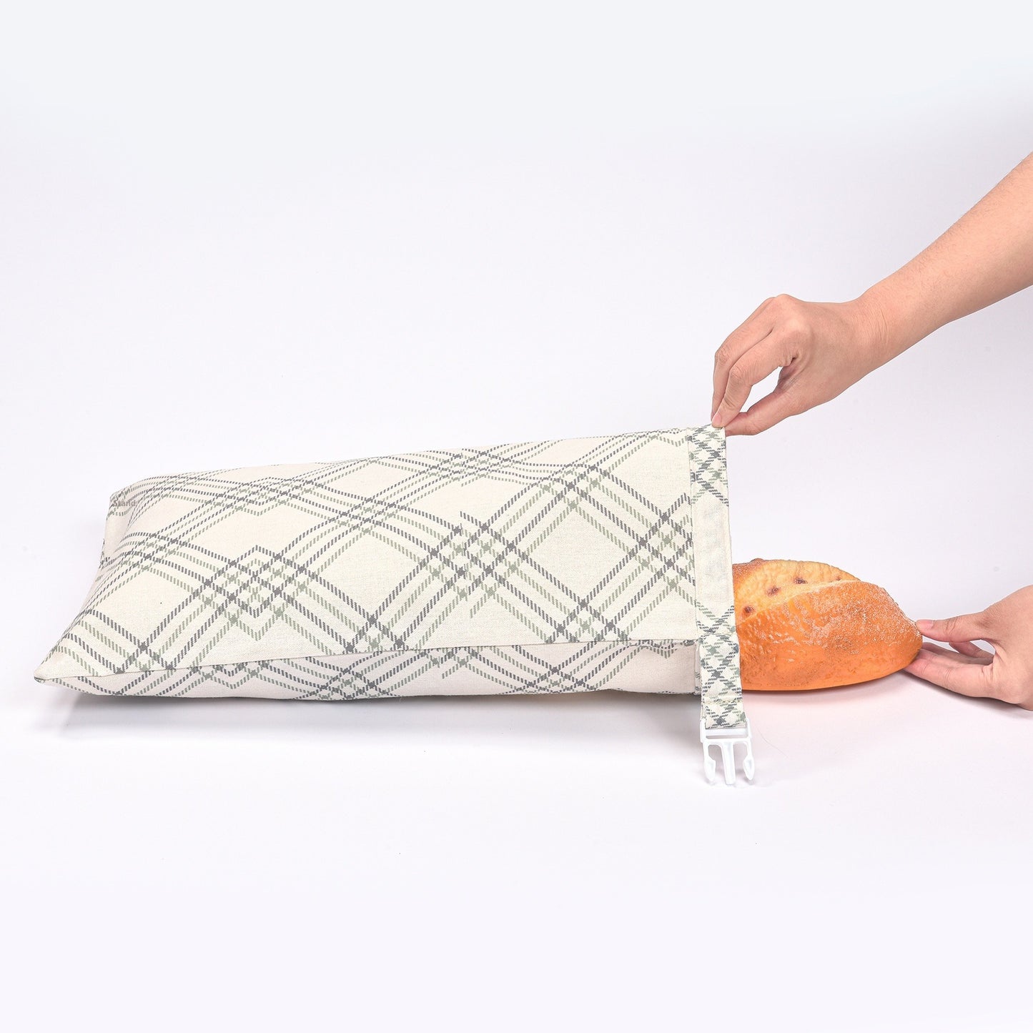 Cotton Linen Bread Bag – Reusable Bread Storage Bag for Fresh Homemade Bread