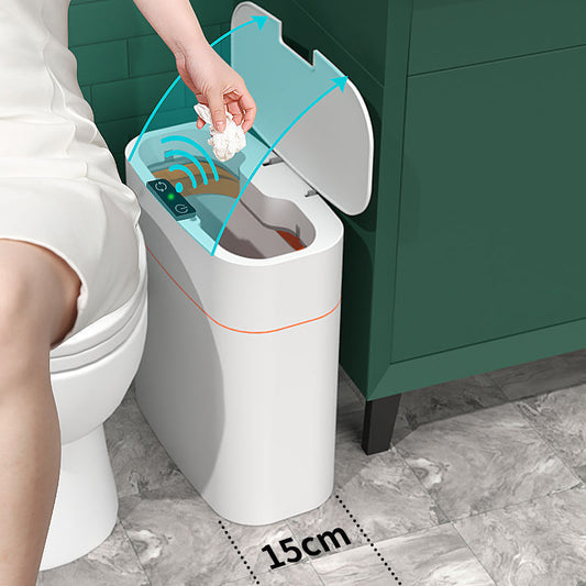Smart automatic trash can with sensor lid for kitchen bedroom and living room