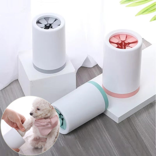 Soft silicone pet paw washer cup for cleaning dog and cat paws